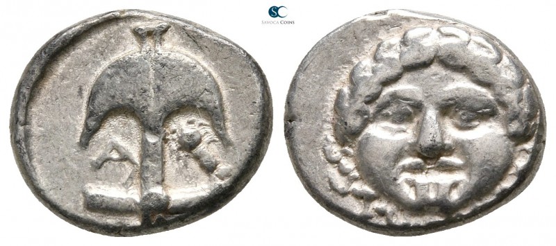 Thrace. Apollonia Pontica 420-300 BC. 
Drachm AR

13mm., 2,85g.



very f...