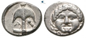 Thrace. Apollonia Pontica 420-300 BC. Drachm AR