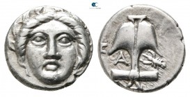 Thrace. Apollonia Pontica circa 350 BC. Diobol AR