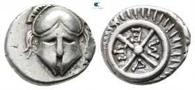 Thrace. Mesembria 45 BC. Diobol AR