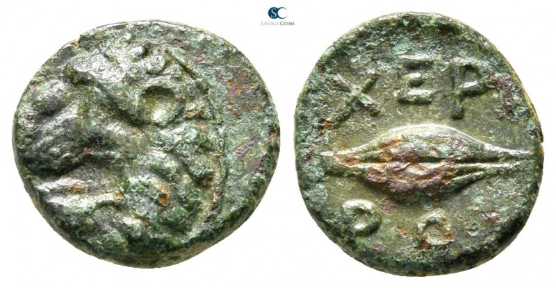 The Thracian Chersonese. Chersonesos circa 386-309 BC. 
Bronze Æ

11mm., 1,25...