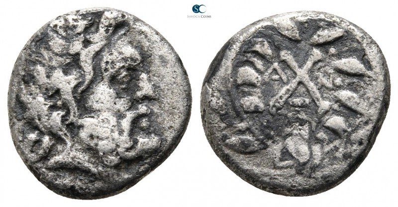 Achaia. Achaian League, Antigoneia circa 175-168 BC. 
Hemidrachm AR

13mm., 2...