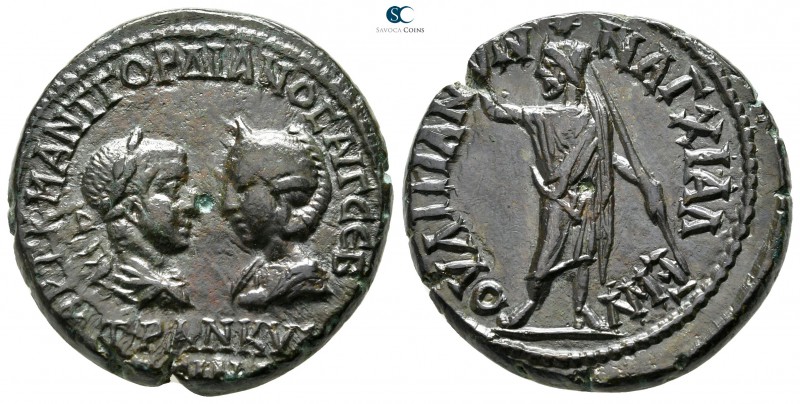 Thrace. Anchialos. Gordian III, with Tranquillina AD 238-244. 
Bronze Æ

25mm...