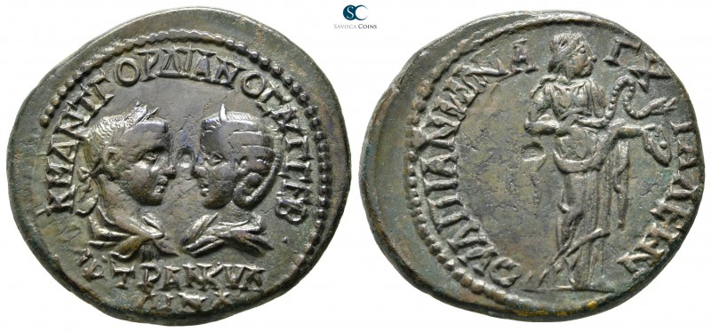 Thrace. Anchialos. Gordian III, with Tranquillina AD 238-244. 
Bronze Æ

29mm...