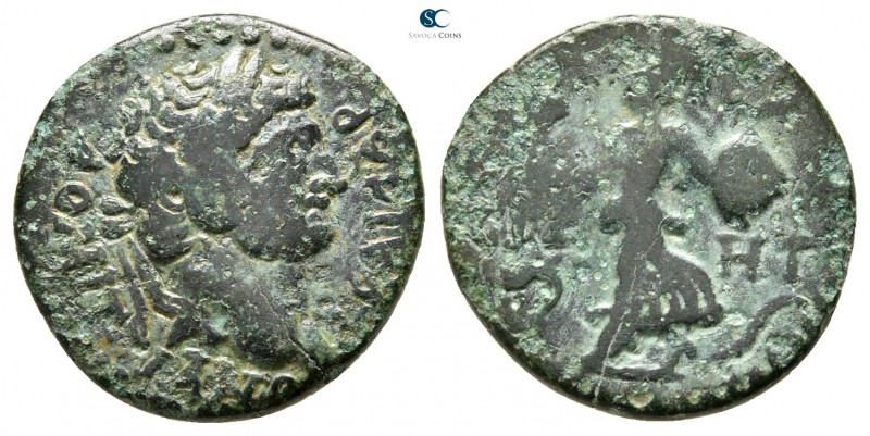 Pamphylia. Side . Domitian AD 81-96. 
Bronze Æ

18mm., 3,66g.



very fin...