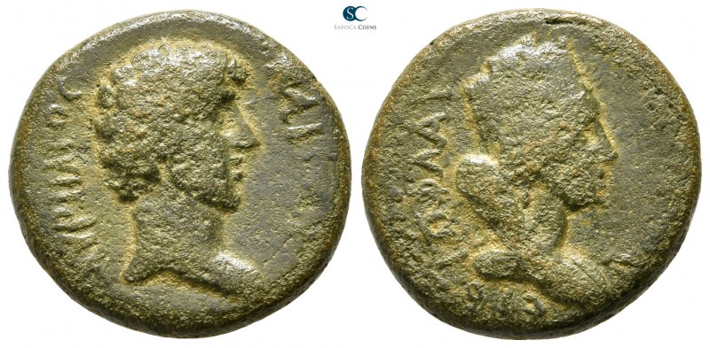 Cilicia. Flaviopolis. Marcus Aurelius as Caesar AD 139-161. 
Bronze Æ

20mm.,...