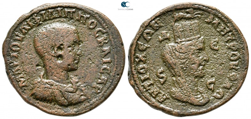 Seleucis and Pieria. Antioch. Philip II as Caesar AD 244-247. 
Tetrassarion AE...