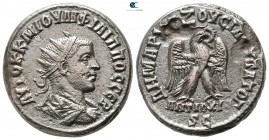 Seleucis and Pieria. Antioch. Philip II AD 247-249. Tetradrachm AR
