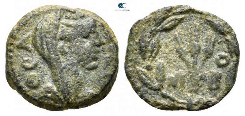 Arabia. Bostra. Diva Faustina I after AD 141. 
Bronze Æ

13mm., 1,74g.


...
