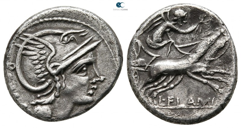 L. Flaminius Chilo 109-108 BC. Rome
Denarius AR

18mm., 3,85g.



very fi...