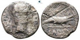 Octavian 29-27 BC. Uncertain mint. Denarius AR