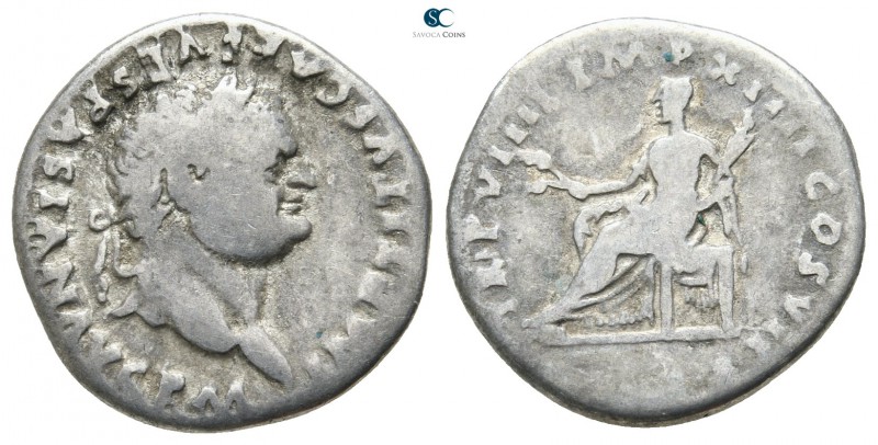 Titus AD 79-81. Rome
Denarius AR

1mm., 3,12g.



nearly very fine