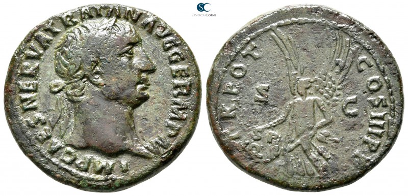 Trajan AD 98-117. Rome
As Æ

28mm., 11,86g.



very fine