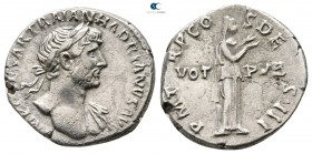 Hadrian AD 117-138. Rome. Denarius AR