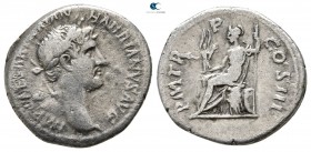 Hadrian AD 117-138. Rome. Denarius AR