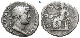 Hadrian AD 117-138. Rome. Denarius AR