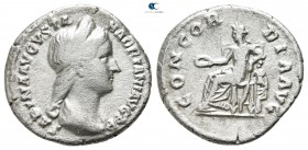 Sabina Augusta AD 128-137. Rome. Denarius AR