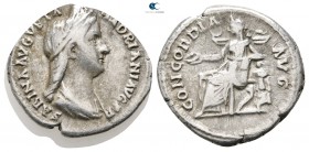 Sabina Augusta AD 128-137. Rome. Denarius AR