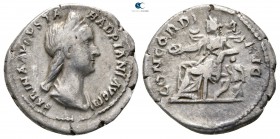 Sabina Augusta AD 128-137. Rome. Denarius AR