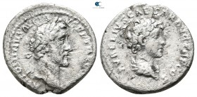 Antoninus Pius with Marcus Aurelius, as Caesar AD 138-161. Rome. Denarius AR