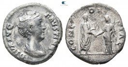 Diva Faustina I AD 140-141. Rome. Denarius AR