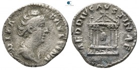 Diva Faustina I Died AD 140-141. Rome. Denarius AR