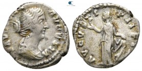 Faustina II AD 147-175. Rome. Denarius AR