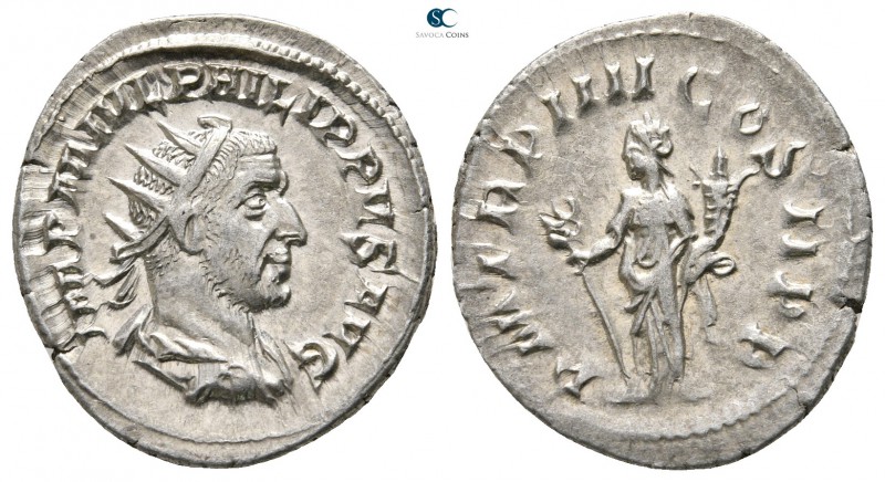 Philip I Arab AD 244-249. Rome
Antoninianus AR

23mm., 3,90g.



very fin...