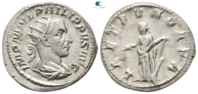 Philip I Arab AD 244-249. Rome
Antoninianus AR

23mm., 4,64g.



very fin...