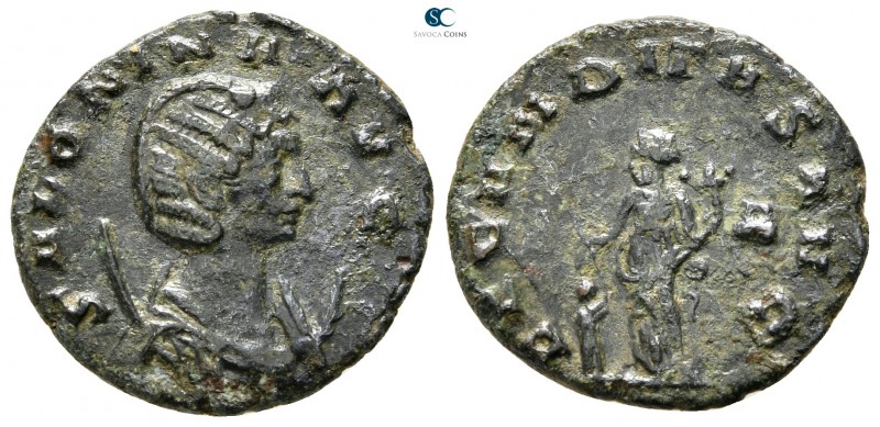 Salonina AD 254-268. Rome
Antoninianus Billon

19mm., 2,89g.



very fine