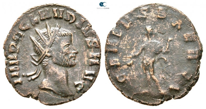 Claudius Gothicus AD 268-270. Rome
Antoninianus AR

20mm., 2,55g.



very...