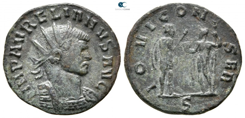 Aurelian AD 270-275. Serdica
Antoninianus Billon

21mm., 3,16g.



very f...