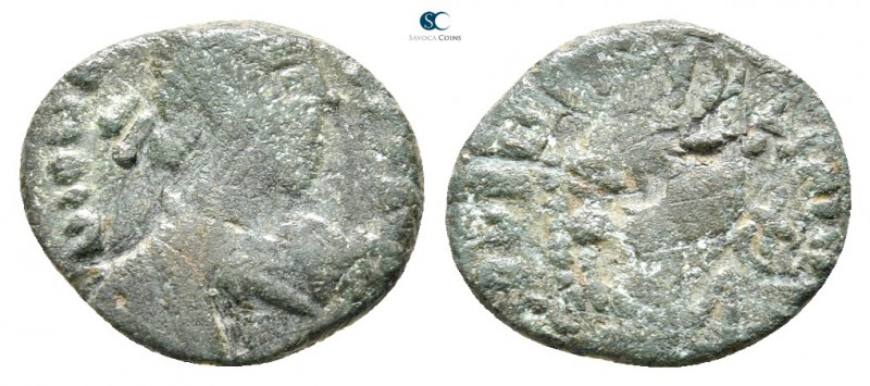 Johannes AD 423-425. Constantinople
Nummus Æ

12mm., 1,12g.



fine