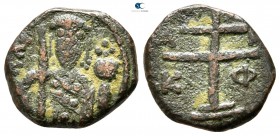 Alexius I Comnenus AD 1081-1118. Uncertain mint in Greece. Tetarteron Æ