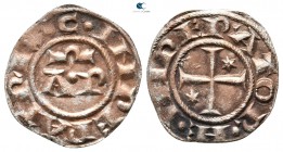 Enrico VI and Costanza AD 1194-1196. Sicily, Brindisi. Denaro BI