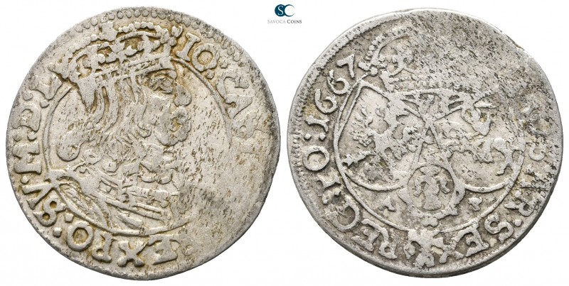 Poland. John II Casimir AD 1649-1668.
6 Groschen AR

25mm., 3,53g.



ver...