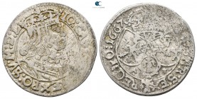 Poland. John II Casimir AD 1649-1668. Struck AD 1667. 6 Groschen AR