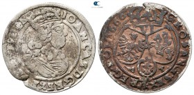 Poland. John II Casimir AD 1649-1668. Polish-Lithuanian Commonwealth. Struck AD 1666. 6 Groschen AR