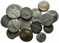 Lot of ca. 15 greek bronze coins / SOLD AS SEEN, NO RETURN!
<br><br>very fine<br><br>
