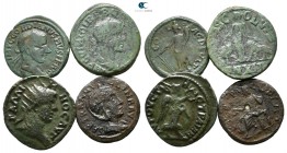 Lot of ca. 4 roman provincial bronze coins / SOLD AS SEEN, NO RETURN!<br><br>very fine<br><br>