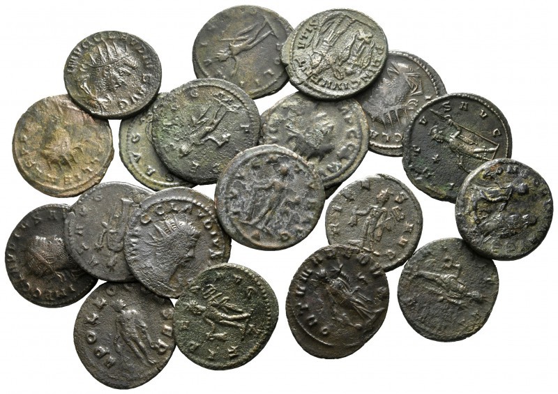 Lot of ca. 20 roman bronze coins / SOLD AS SEEN, NO RETURN! 

very fine