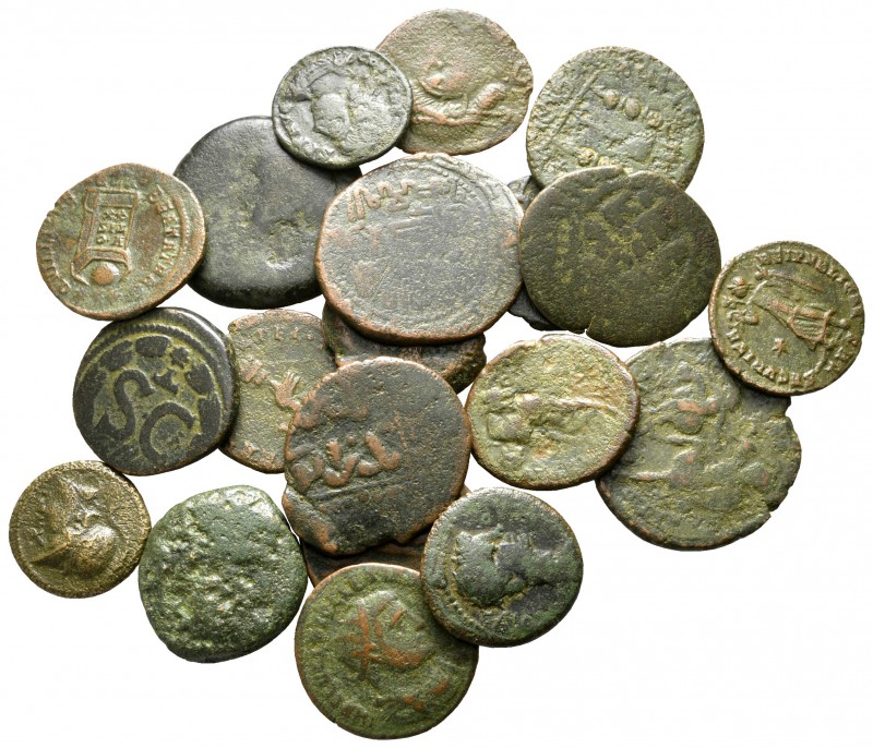 Lot of ca. 30 ancient bronze coins / SOLD AS SEEN, NO RETURN!

fine