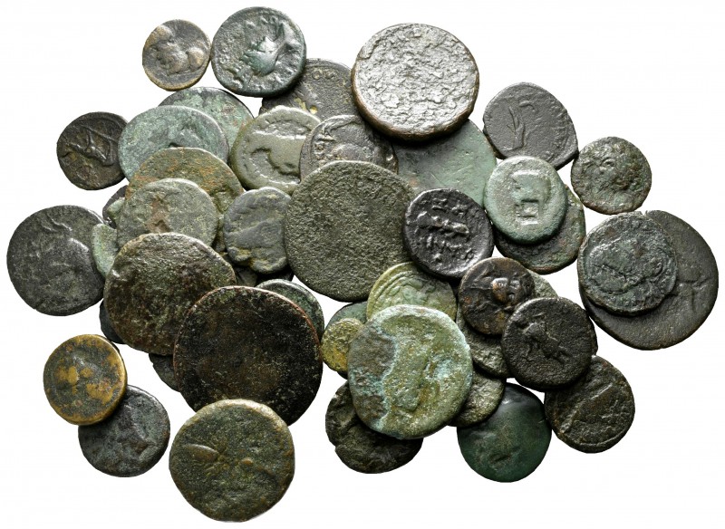 Lot of ca. 50 ancient bronze coins / SOLD AS SEEN, NO RETURN!

fine