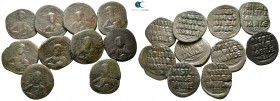 Lot of ca. 10 byzantine bronze coins / SOLD AS SEEN, NO RETURN!
<br><br>very fine<br><br>