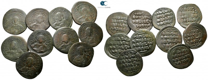 Lot of ca. 10 byzantine bronze coins / SOLD AS SEEN, NO RETURN! 

very fine