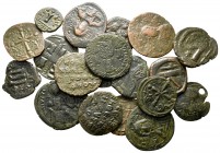Lot of ca. 19 byzantine bronze coins / SOLD AS SEEN, NO RETURN!
<br><br>very fine<br><br>