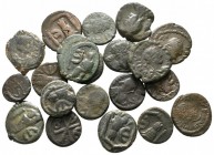 Lot of ca. 20 byzantine bronze coins / SOLD AS SEEN, NO RETURN!
<br><br>very fine<br><br>