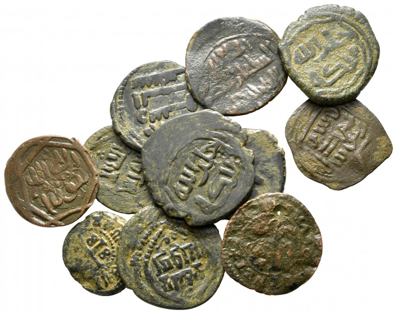 Lot of ca. 11 islamic bronze coins / SOLD AS SEEN, NO RETURN! 

nearly very fi...