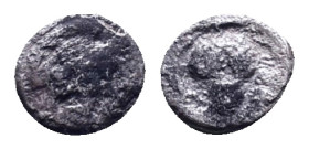 Greek Obol AR Reference: Condition: Very Fine

Weight: 0.65 gr. Diameter: 9.8 mm