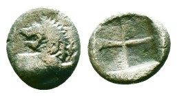 THRACE, Chersonesos. Circa 386-338 BC. AR Hemidrachm Reference: Condition: Very Fine

Weight: 0.32 gr. Diameter: 7.2 mm